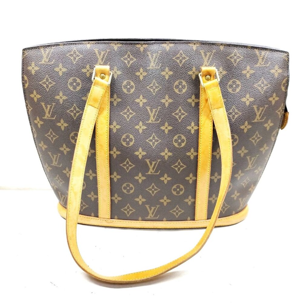 Authentic Louis Vuitton Babylone Brown Monogram Tote Bag mn537-030426